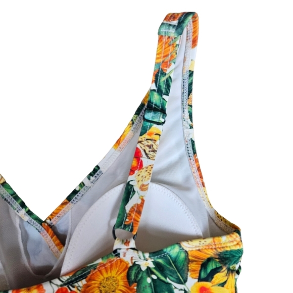 Nip Tuck Swim Joanne Citrus Blend Tummy Control Wrap One-Piece Swimsuit Size 4 - Picture 13 of 14